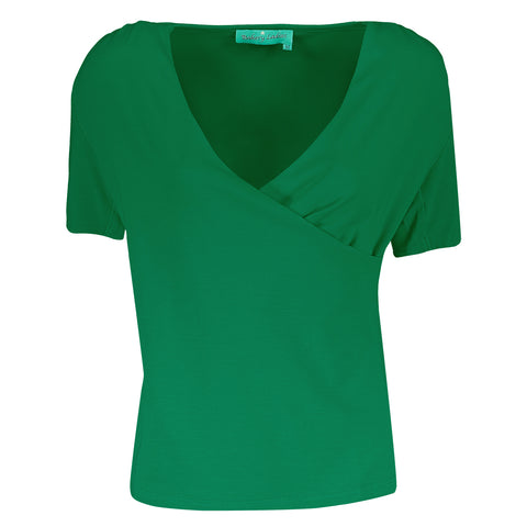 Bakery Ladies drape t-shirt solid spinach 386007