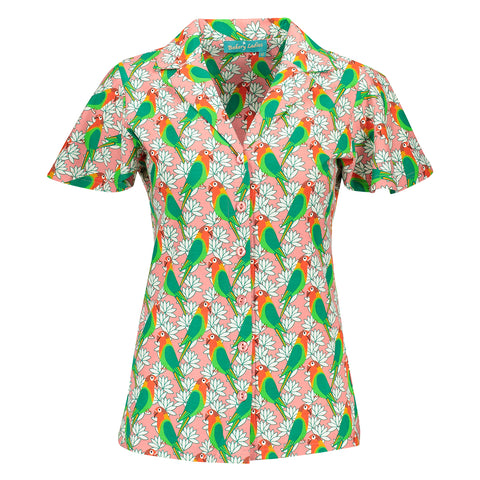 Bakery Ladies fancy polo shirt parrot sweet pink 386104