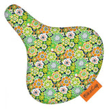 Bikecap Zadelhoes Pretty Flower Green 7012.01161