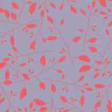 Bikecap zadelhoes lilac leaves 7019.0110: lila zadlehoesje met roze bladeren print
