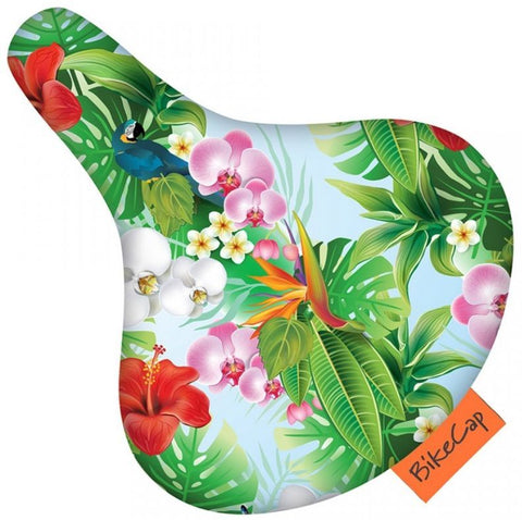 Bikecap zadelhoes tropical flower