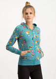 Blutsgeschwister Sweet Little Supergirl Zip Super Market Turkis 001193116-002