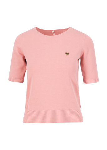 Blutsgeschwister logo pully roundneck 12 arm first blush 001211-146_007: 