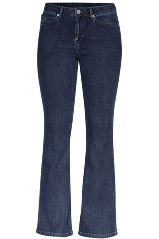 Cloud9 Dora bell bottom mid blue 03DEN05-938: blauwe jeans met middelhoge taille en uitlopende pijpen