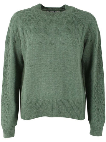 Groene warme trui | Danefae Aarluk sweater lt army