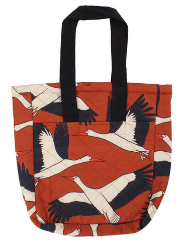 Danefae danegry tote bag rust big stork 12288-3821