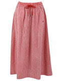 Danefae danespresso searsucker skirt bright red/chalk 12243-3855
