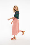 Danefae danespresso searsucker skirt bright red/chalk 12243-3855