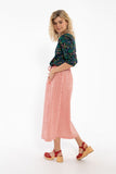 Danefae danespresso searsucker skirt bright red/chalk 12243-3855