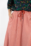 Danefae danespresso searsucker skirt bright red/chalk 12243-3855