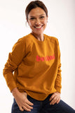 Danefae KLausen sweat organic mustard be kind 70181-3404