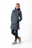 Danefae Jane Softshell Navy Offwhite Dots 10360-2464