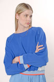Blauwe sweater met witte vlakken | UVR Berlin FE renjaina