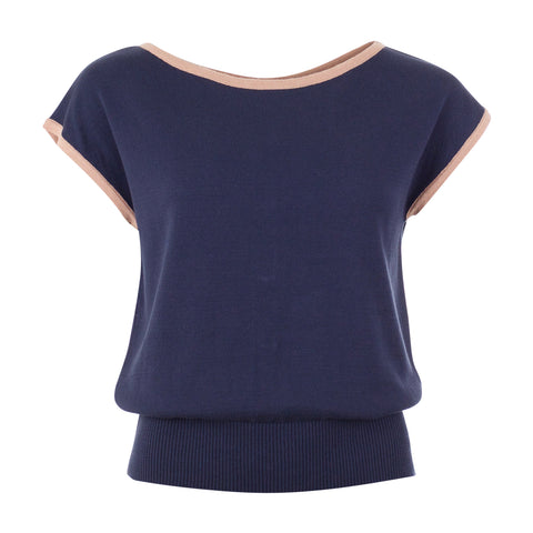 Froy & Dind top Amy navy FSS22KWT00305