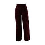 Froy & Dind pants Fenna velvet port FAW22WP012VX02