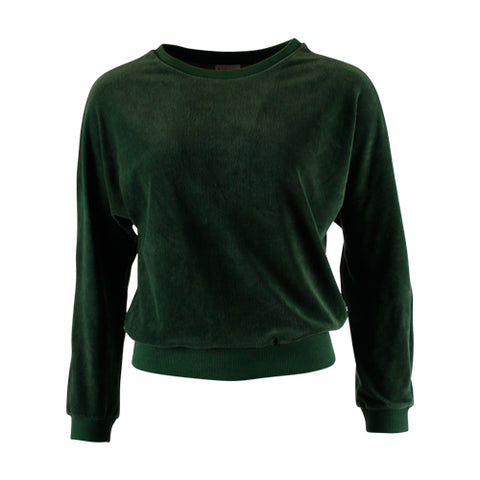 Froy & Dind sweater Lima corduroy green velvet FAW22WT065VX05