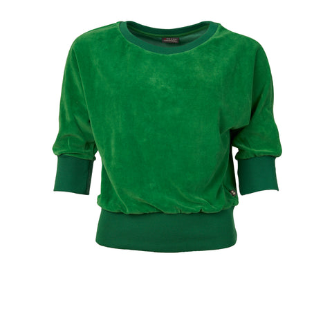 Froy & Dind Sweater Sybille Green Velours FSS20WT041V