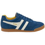 Gola Harrier suede lace-up trainers marine/off white/sun CMA192EW