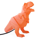 House of Disaster oranje dinosaurus lamp: oranje t-rex tafellamp