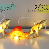 House of Disaster string lights with natural dinoasaurs: 8 verlichte dino's 