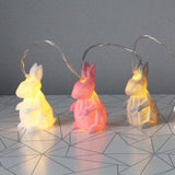 House of Disaster string of origami multi rabbit lights: lichtslinger met schattige konijntjes