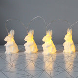 House of Disaster string of origami white rabbit lights: 10 witte lampjes in de vorm van konijntjes