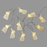 House of Disaster string of origami white rabbit lights: lichtslinger van 10 konijntjes