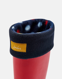 Joules Welly Sock Welton Printed Navy Allover Spots 205850 NAVYALOSPT