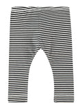 Kik Kid Organic Cotton Legging Stripe Yarn Dyed Black W17 BLE 70i-900