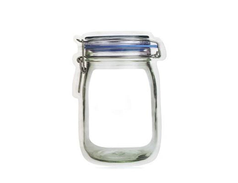 Kikkerland Zipper Mason Jar Bag Large CU145-L
