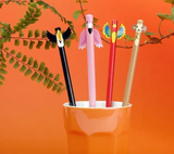 Kikkerland tropical pencils 4360: 4 potloden met dierenkop