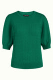 King Louie Bella puff top rocky ajour para green 07215-306