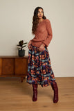 King Louie Erin bell top tosca spicy brown 07346-554