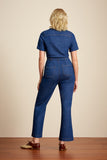 King Louie Gracie jumpsuit chambray denim blue 06990-458