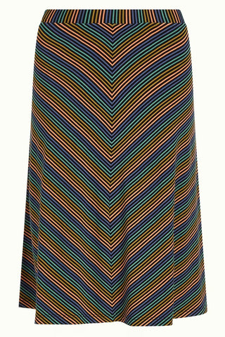 King Louie Juno skirt mariani stripe black 07941-001