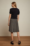 King Louie Juno skirt mariani stripe black 07941-001