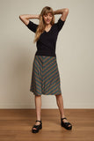 King Louie Juno skirt mariani stripe black 07941-001
