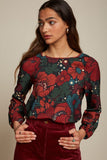 King Louie Laura top gossip brique red 07395-613