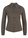 King Louie blouse rizzoli smoke green 07586-292