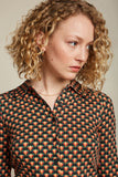 King Louie blouse rizzoli tweed orange 07586-941