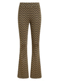 King Louie border flared pants facet black 07301-001