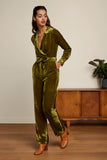 King Louie Doris jumpsuit rockstar posey green 07383-253