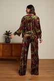 King Louie fintan pants st pepper plum red 07644-602