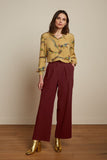 King Louie fintan trousers woven crepe sandelwood brown 05466-553