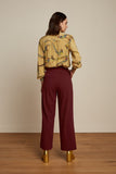 King Louie fintan trousers woven crepe sandelwood brown 05466-553