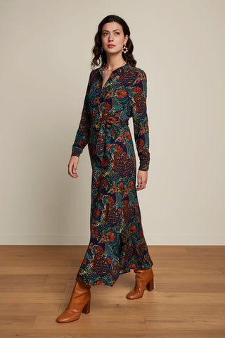 King Louie olive maxi dress clubbin blue 07442 -413 – Hippe-Dingen