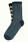 King Louie socks 2-pack topaz black 07528-001