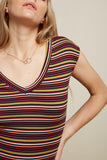 King louie double v top brunelli stripe rio red 07948-611
