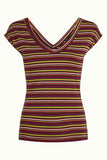King louie double v top brunelli stripe rio red 07948-611