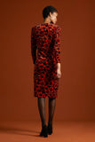 King Louie Anja dress ceylon true red 05619651: rode jurk met bijpassende strikceintuur